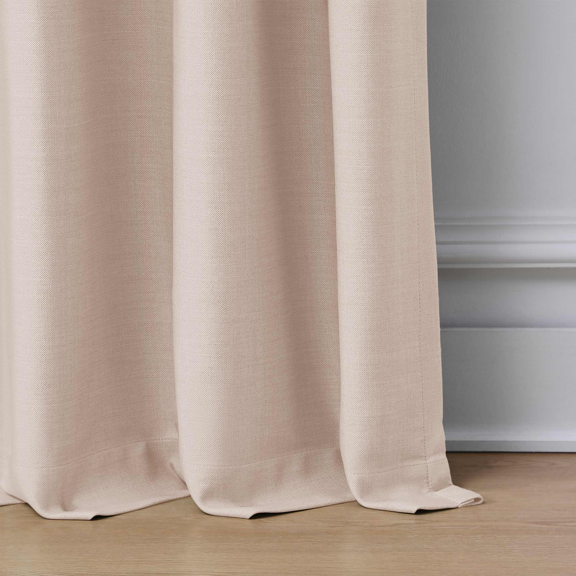 Martin Delicate Linen Cross-texture Blackout Curtains