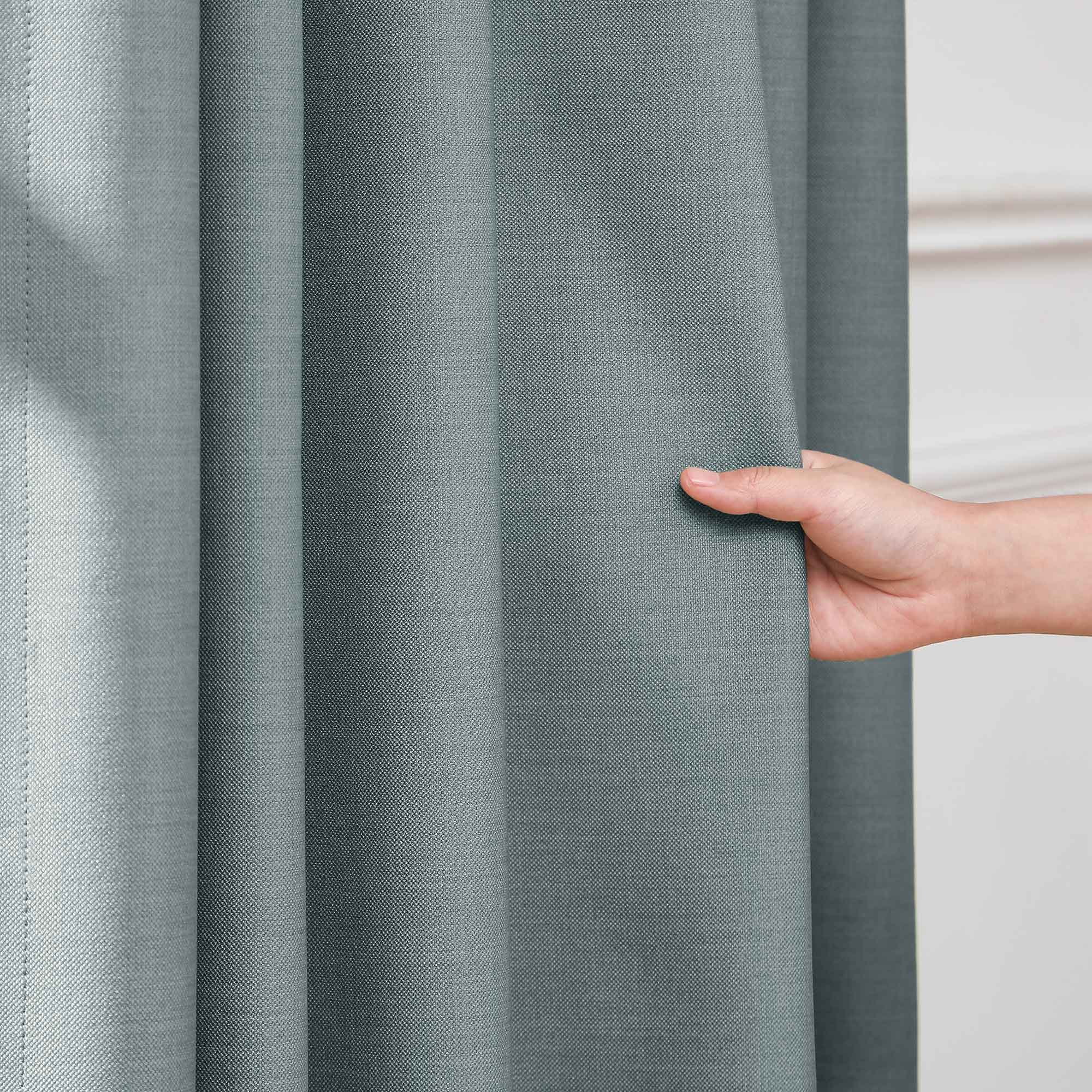 Martin Delicate Linen Cross-texture Blackout Curtains