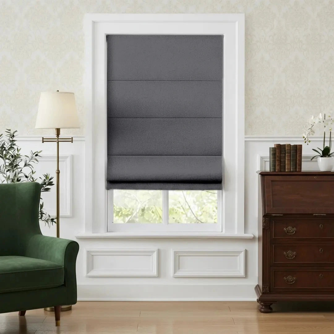 Costom Roman Shades Charcoal Mist OY6-238-19