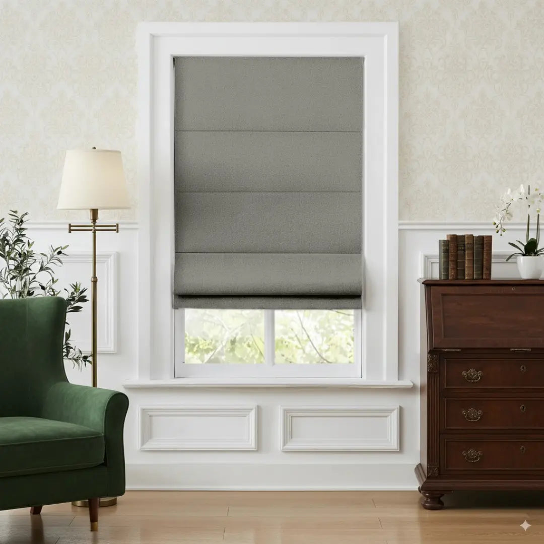 Costom Roman Shades Stone Gray OY6-238-16