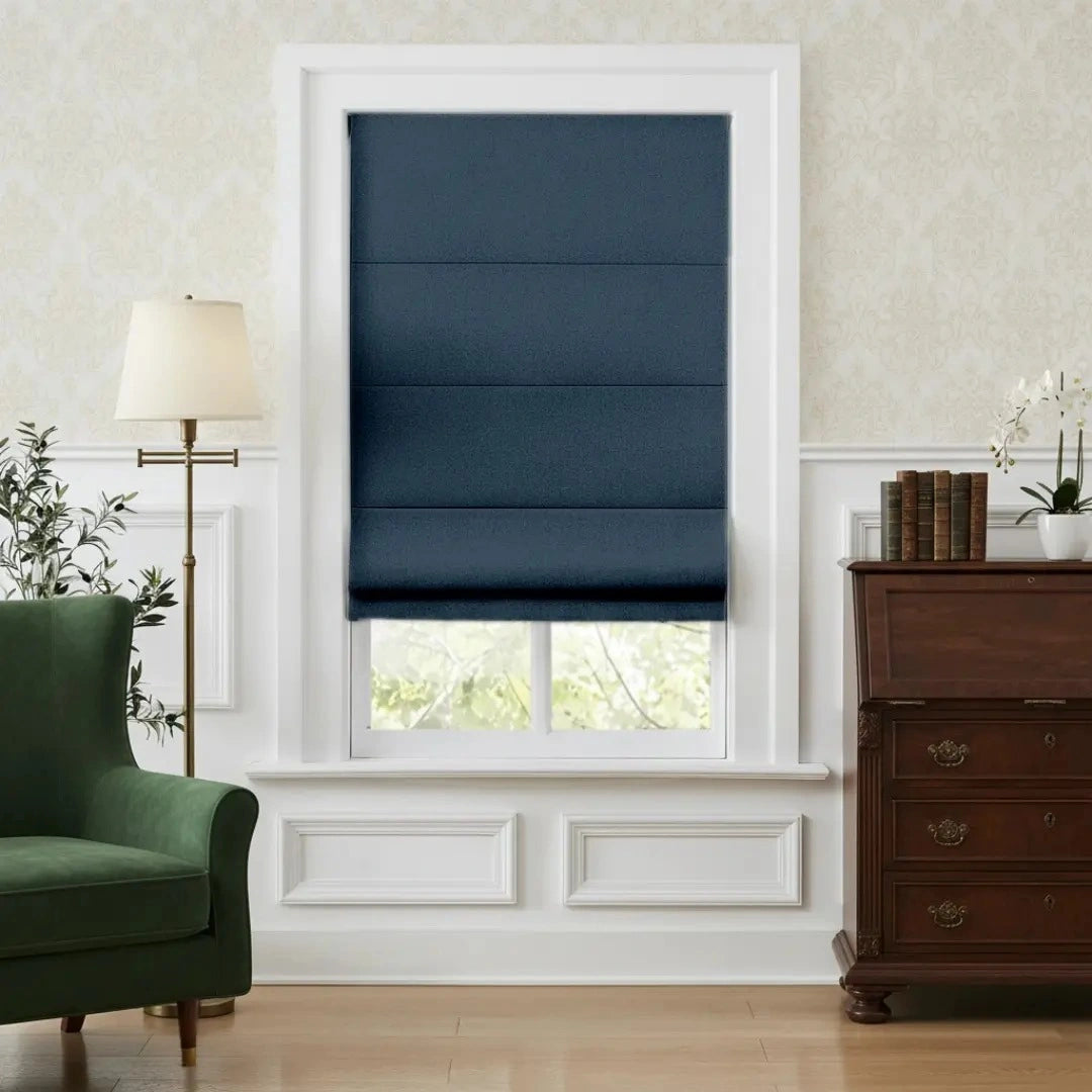Costom Roman Shades Dark Navy OY6-238-22