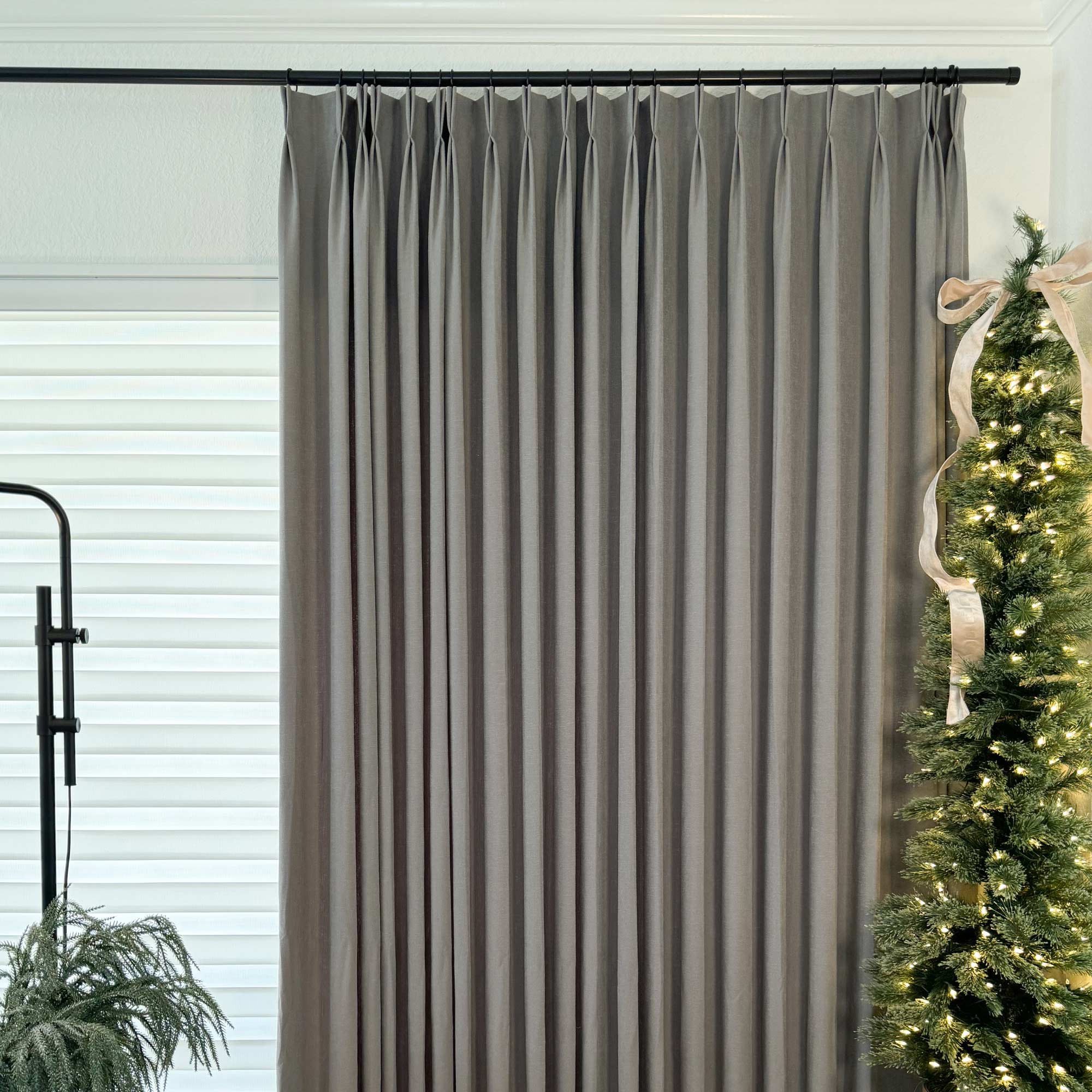 Custom Linen Texture Blackout Curtains
