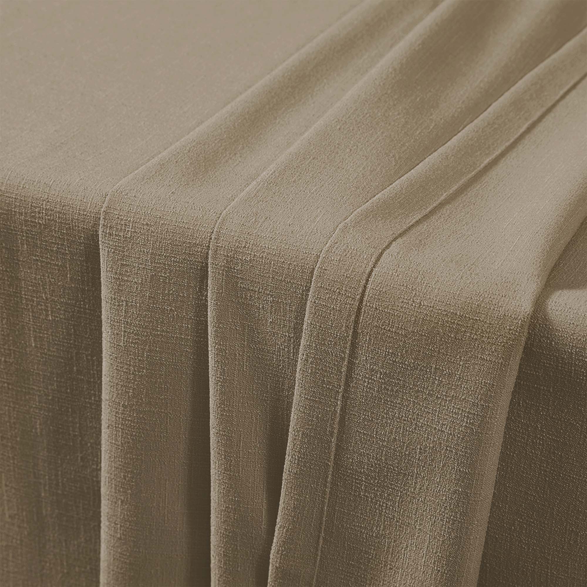 Custom Linen Texture Blackout Curtains