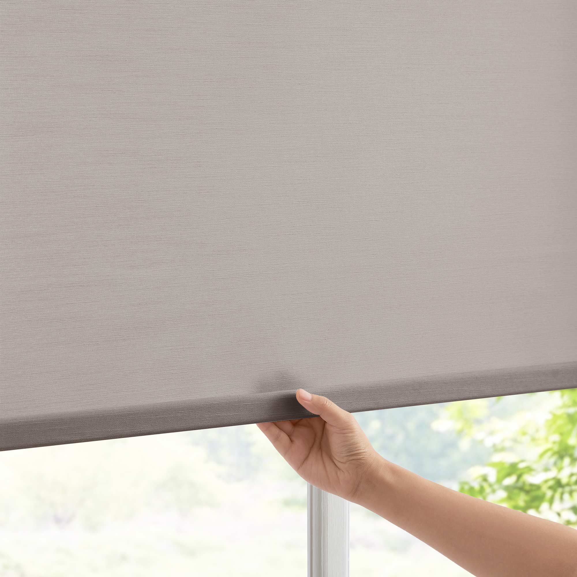 Custom Linen Texture Custom Roller Shades| Custom Size Blackout/Thermal