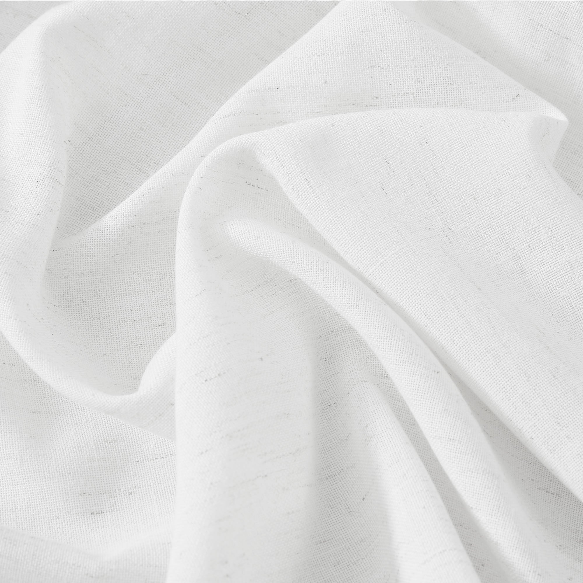 Cotton Linen Semi Sheer Blackout Curtains