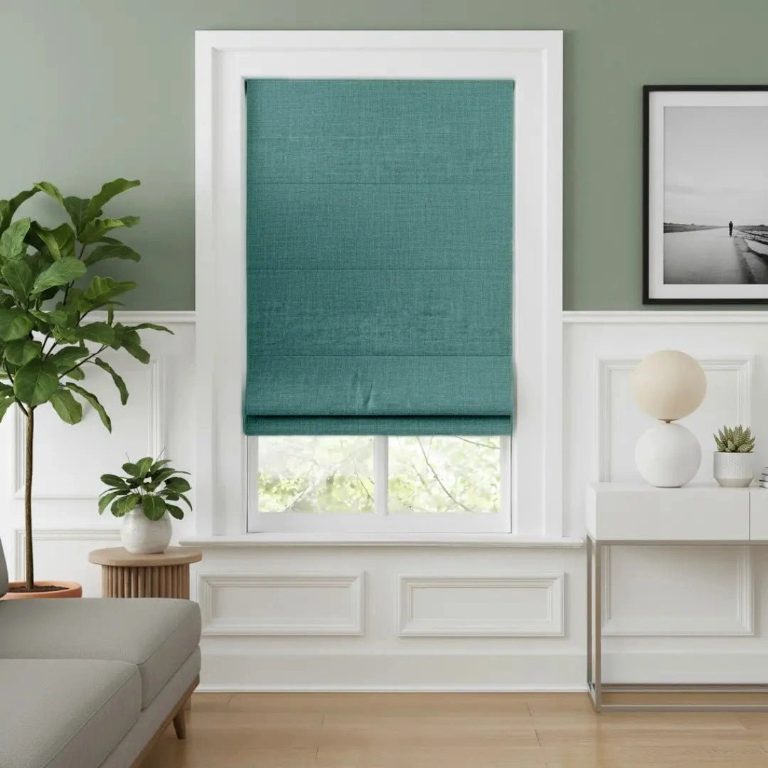 Costom Roman Shades Jade Green ZJM03