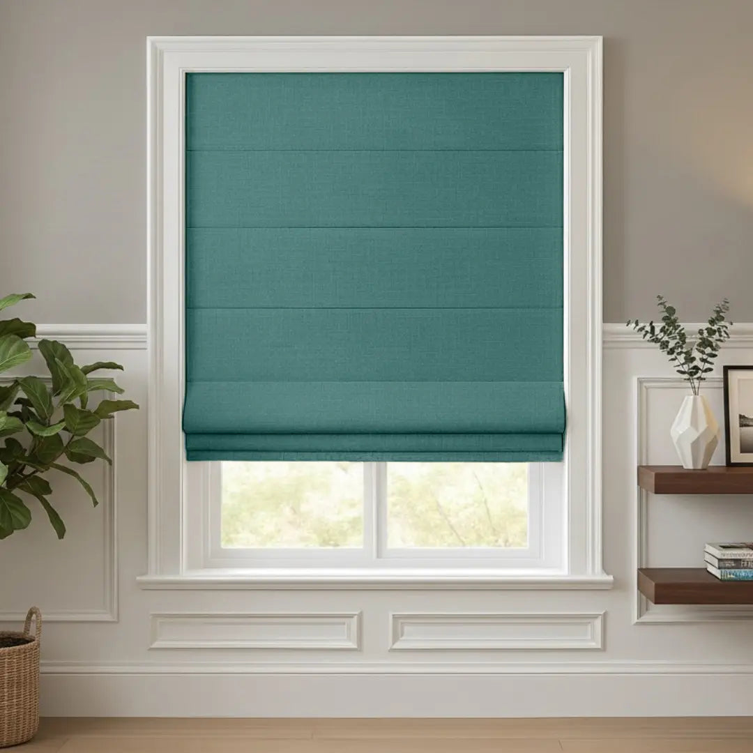 Costom Roman Shades Jade Green ZJM03