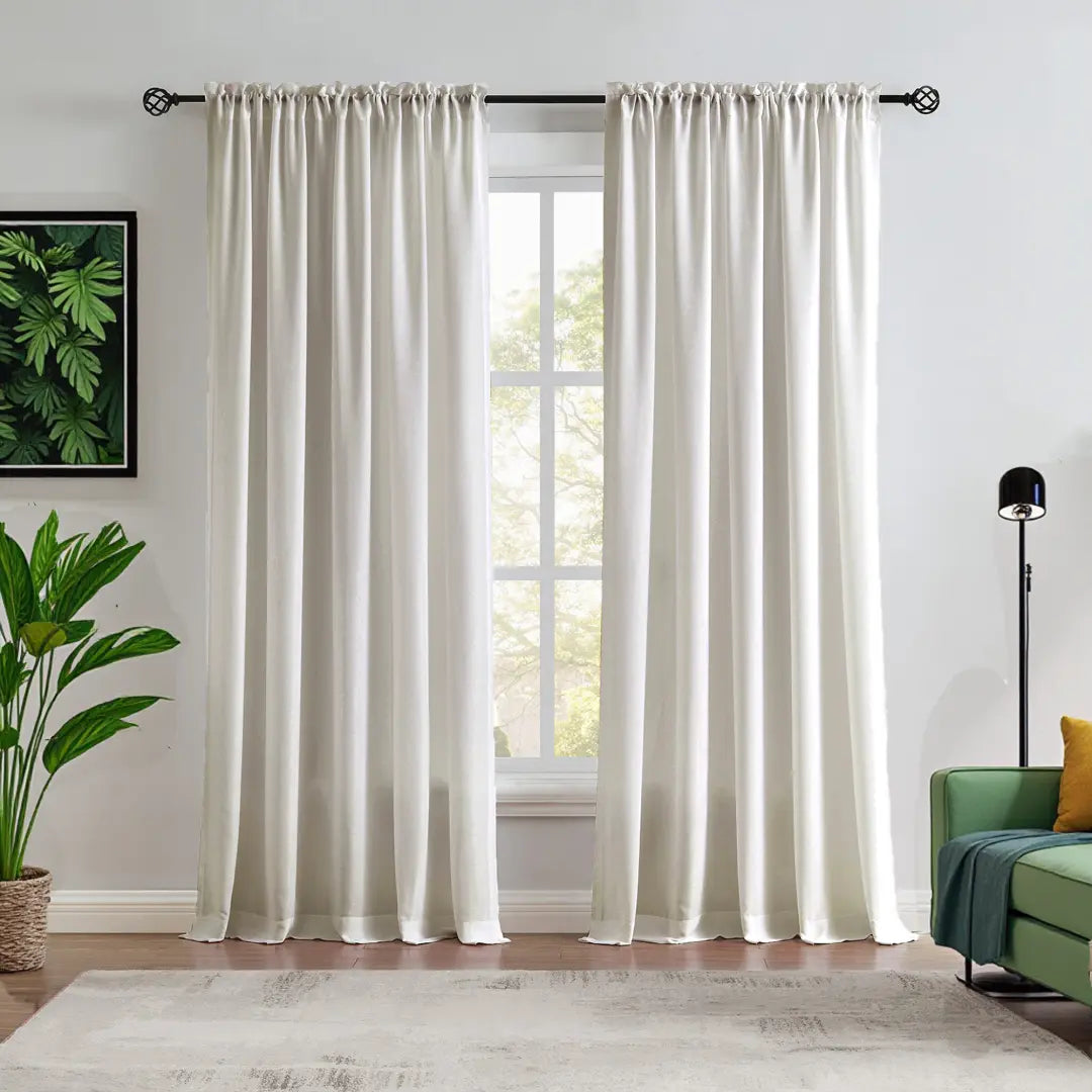 Custom NanoBamboo Linen 100% Blocakout Shades