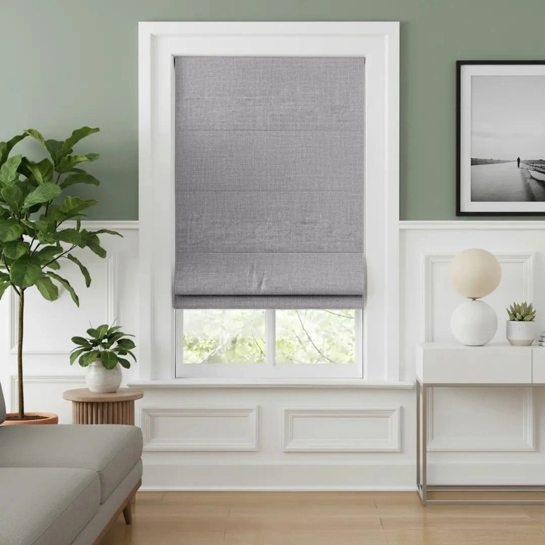 Costom Roman Shades Ash Beige ZJM11