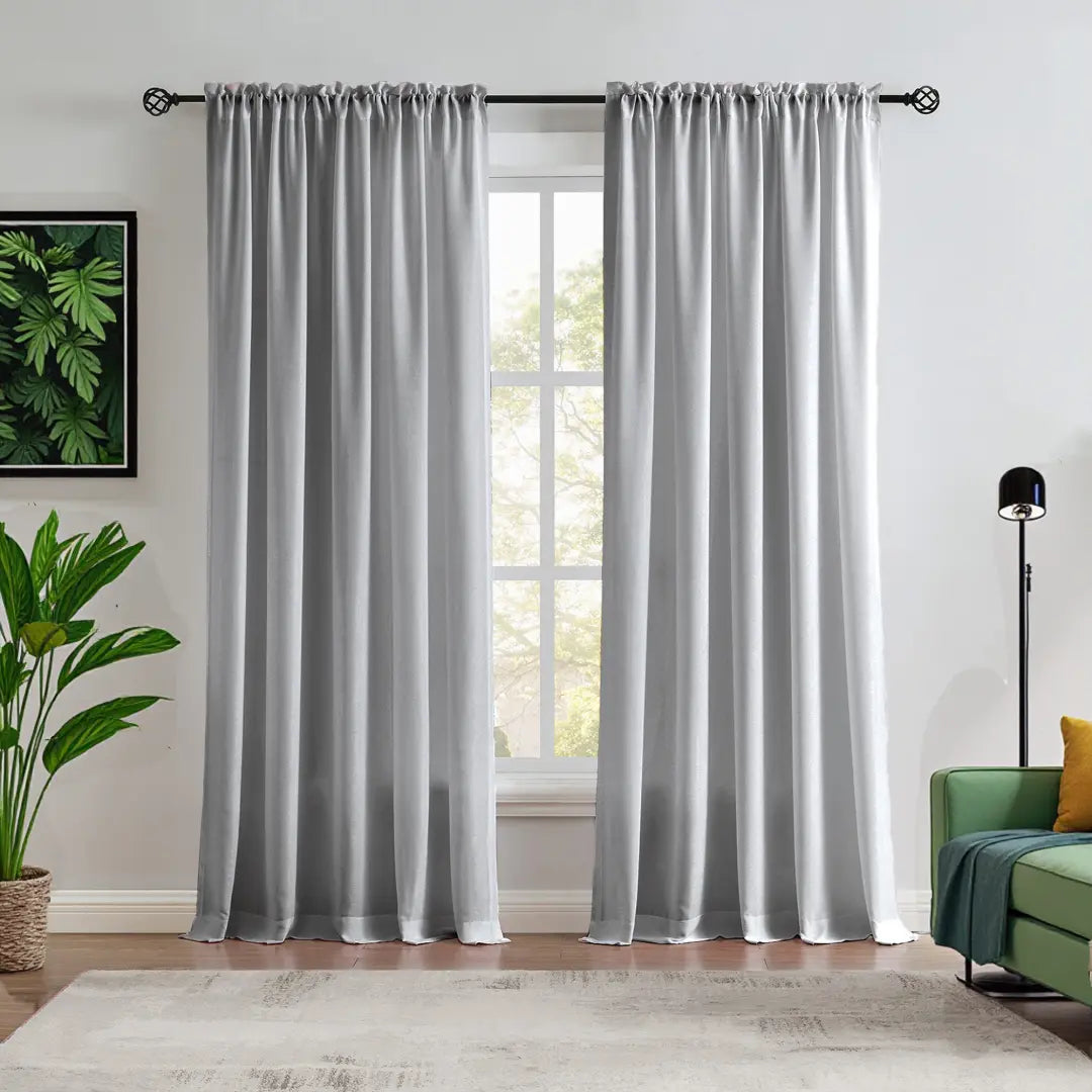 Custom NanoBamboo Linen 100% Blocakout Shades