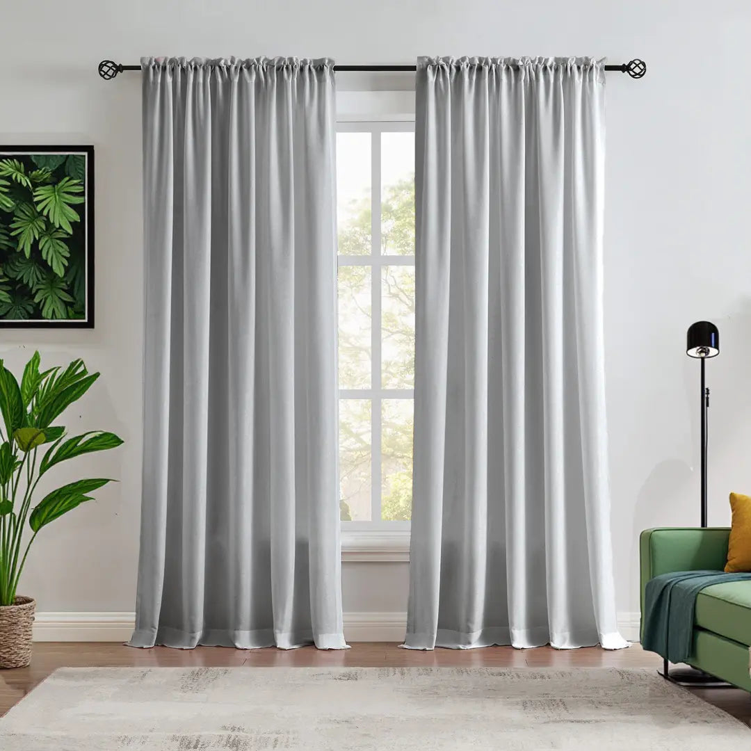 Custom NanoBamboo Linen 100% Blocakout Shades