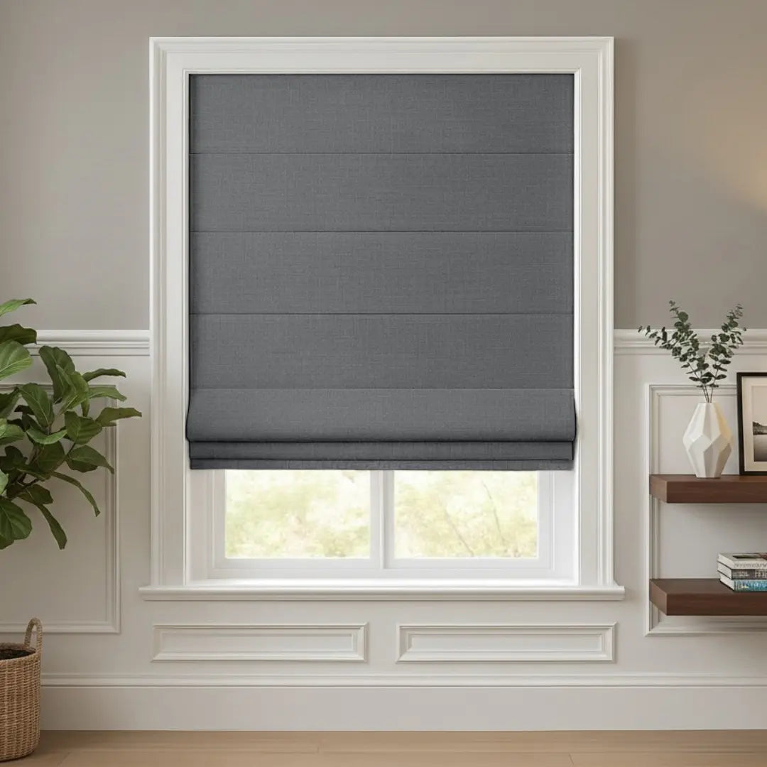 Costom Roman Shades Stone Gray ZJM19