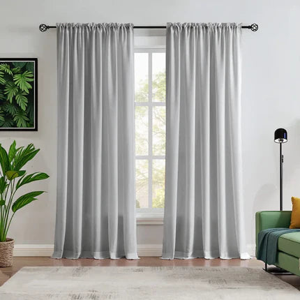 Custom NanoBamboo Linen 100% Blocakout Shades