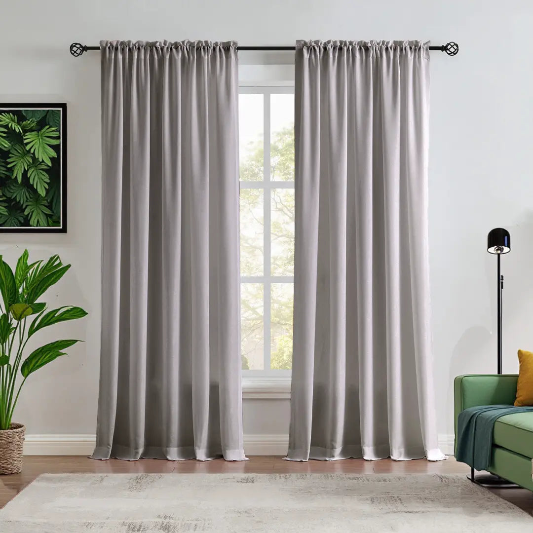 Custom NanoBamboo Linen 100% Blocakout Shades