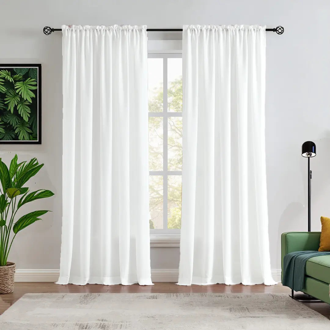 Custom NanoBamboo Linen 100% Blocakout Shades