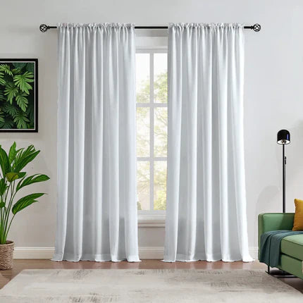 Custom NanoBamboo Linen 100% Blocakout Shades