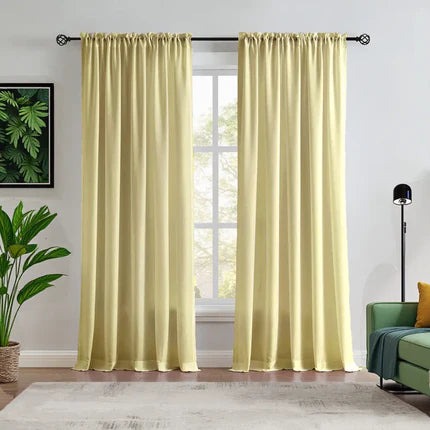 Custom NanoBamboo Linen 100% Blocakout Shades