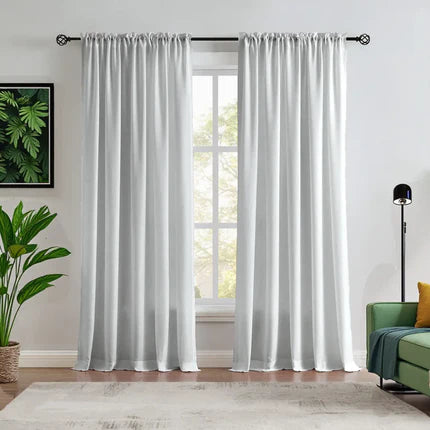 Custom NanoBamboo Linen 100% Blocakout Shades