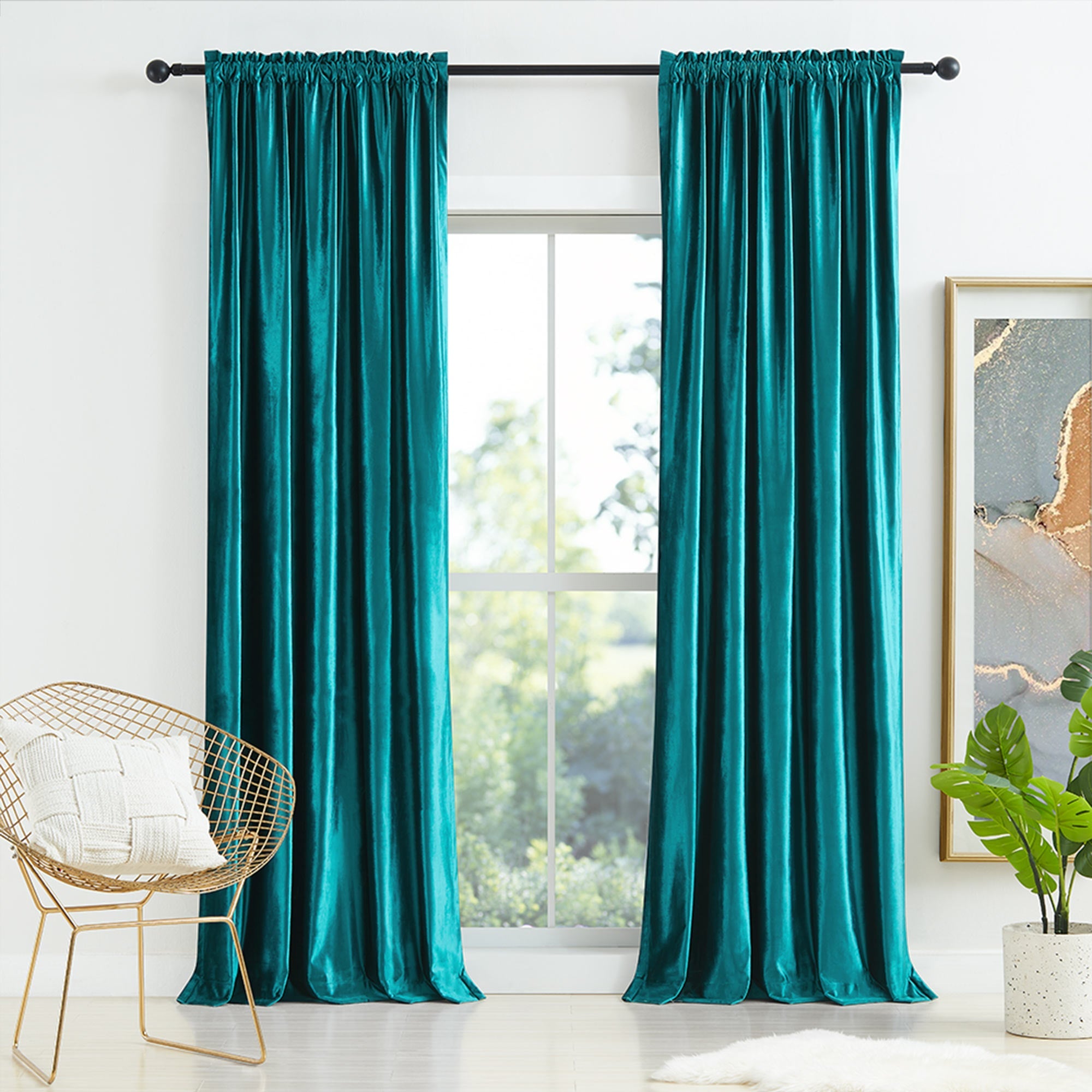Custom Crystal Velvet Curtains | Luxury Thermal Insulated Drapes