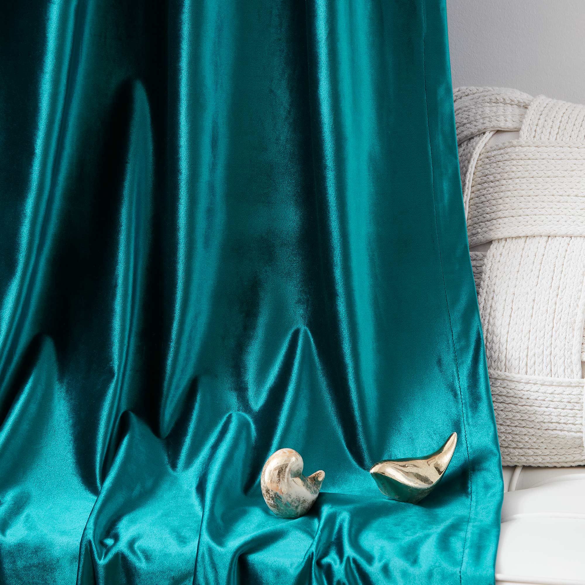 Custom Crystal Velvet Curtains | Luxury Thermal Insulated Drapes