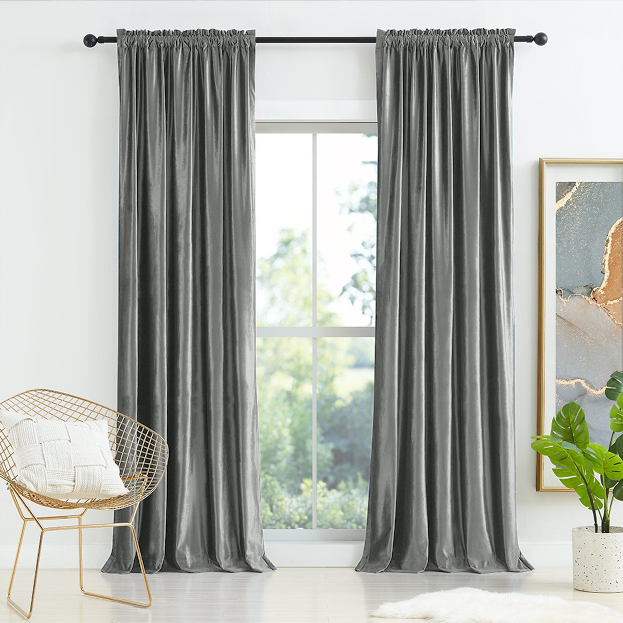 Custom Crystal Velvet Curtains | Luxury Thermal Insulated Drapes