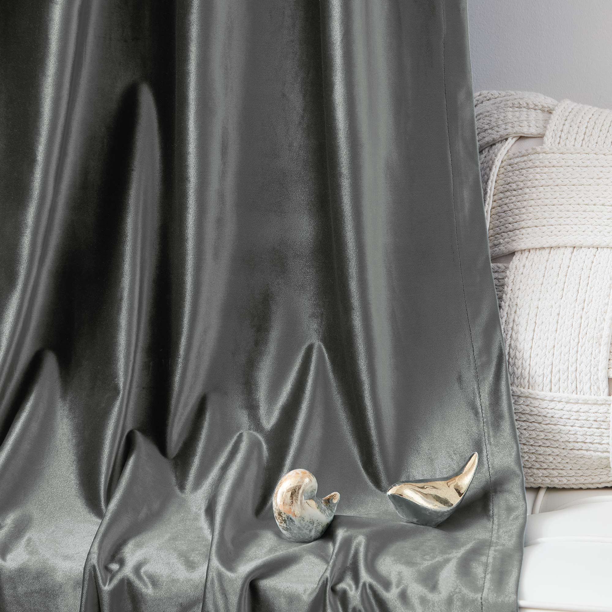 Custom Crystal Velvet Curtains | Luxury Thermal Insulated Drapes