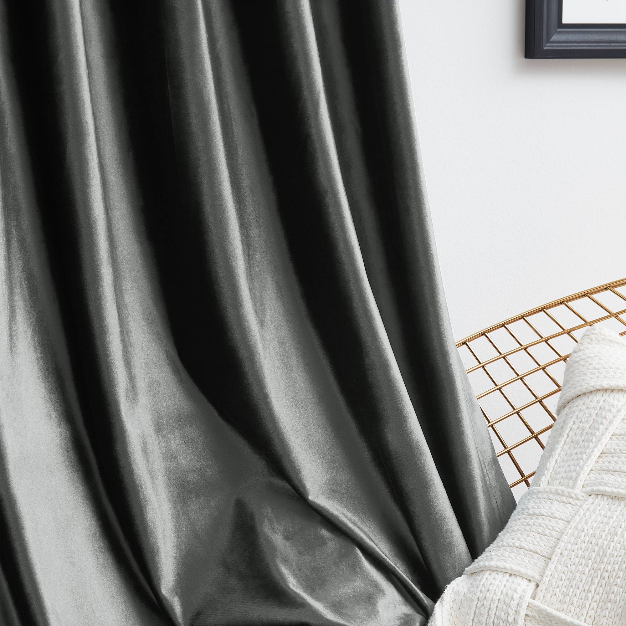 Custom Crystal Velvet Curtains | Luxury Thermal Insulated Drapes