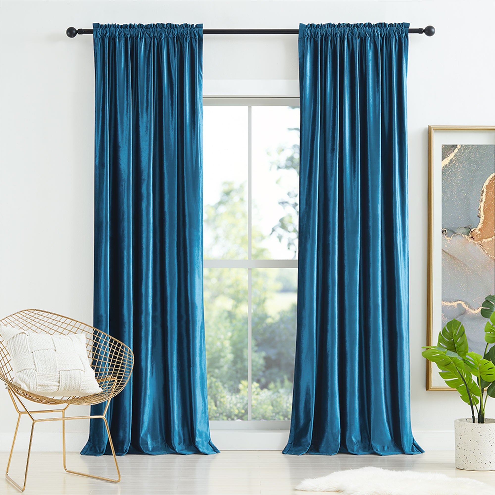 Custom Crystal Velvet Curtains | Luxury Thermal Insulated Drapes