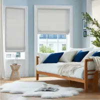 Custom Semi-Blackout Linen Roman Shades 1038 Series