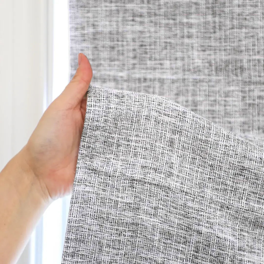 Custom 100% Blackout  NanoBamboo Linen Roman Shades