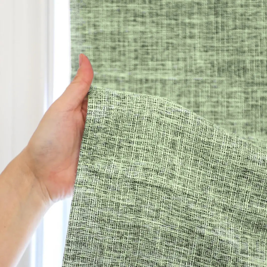 Custom 100% Blackout  NanoBamboo Linen Roman Shades
