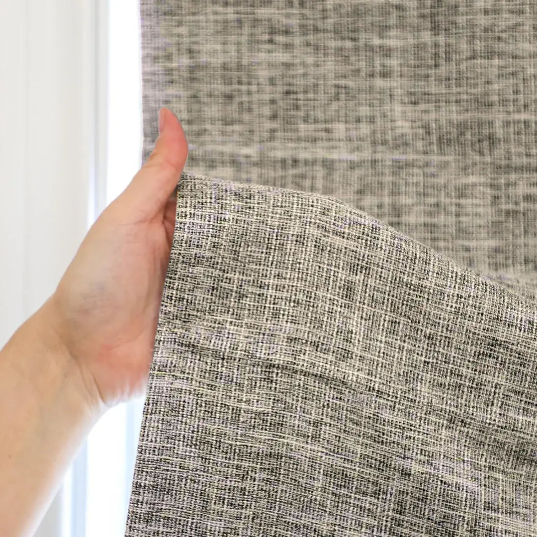 Custom 100% Blackout  NanoBamboo Linen Roman Shades