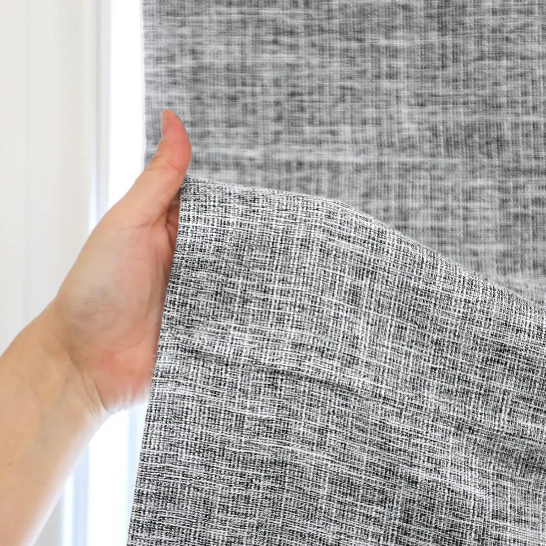 Custom 100% Blackout  NanoBamboo Linen Roman Shades