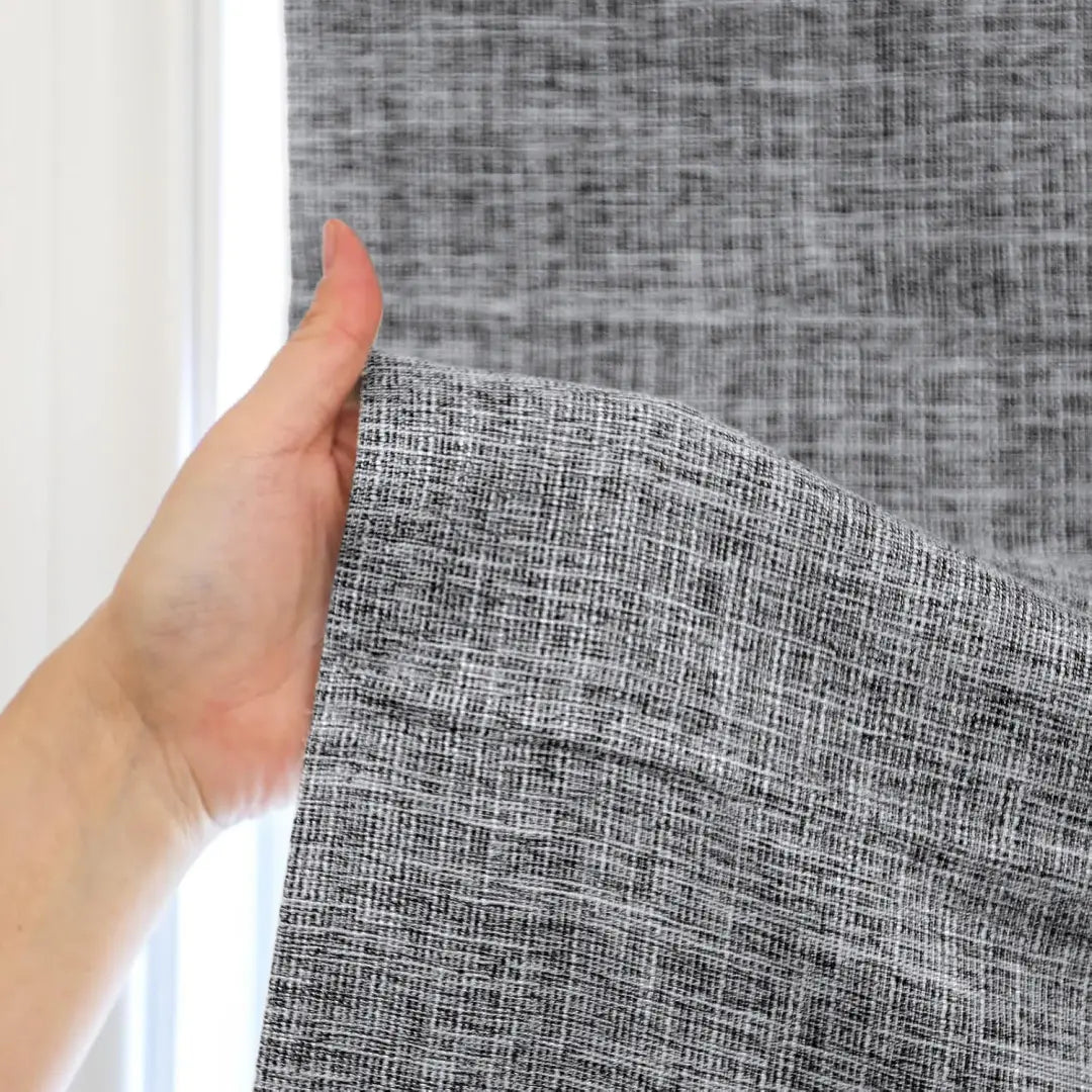 Custom 100% Blackout  NanoBamboo Linen Roman Shades