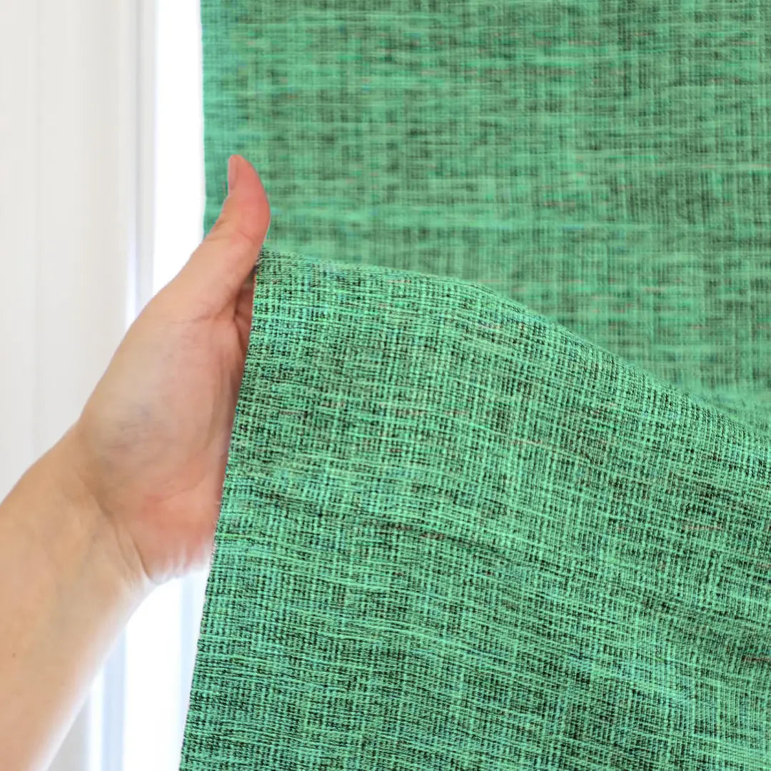 Custom 100% Blackout  NanoBamboo Linen Roman Shades