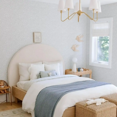 Custom Linen Roman Shade