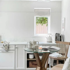 Custom Linen Roman Shade