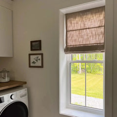 Custom Linen Roman Shade