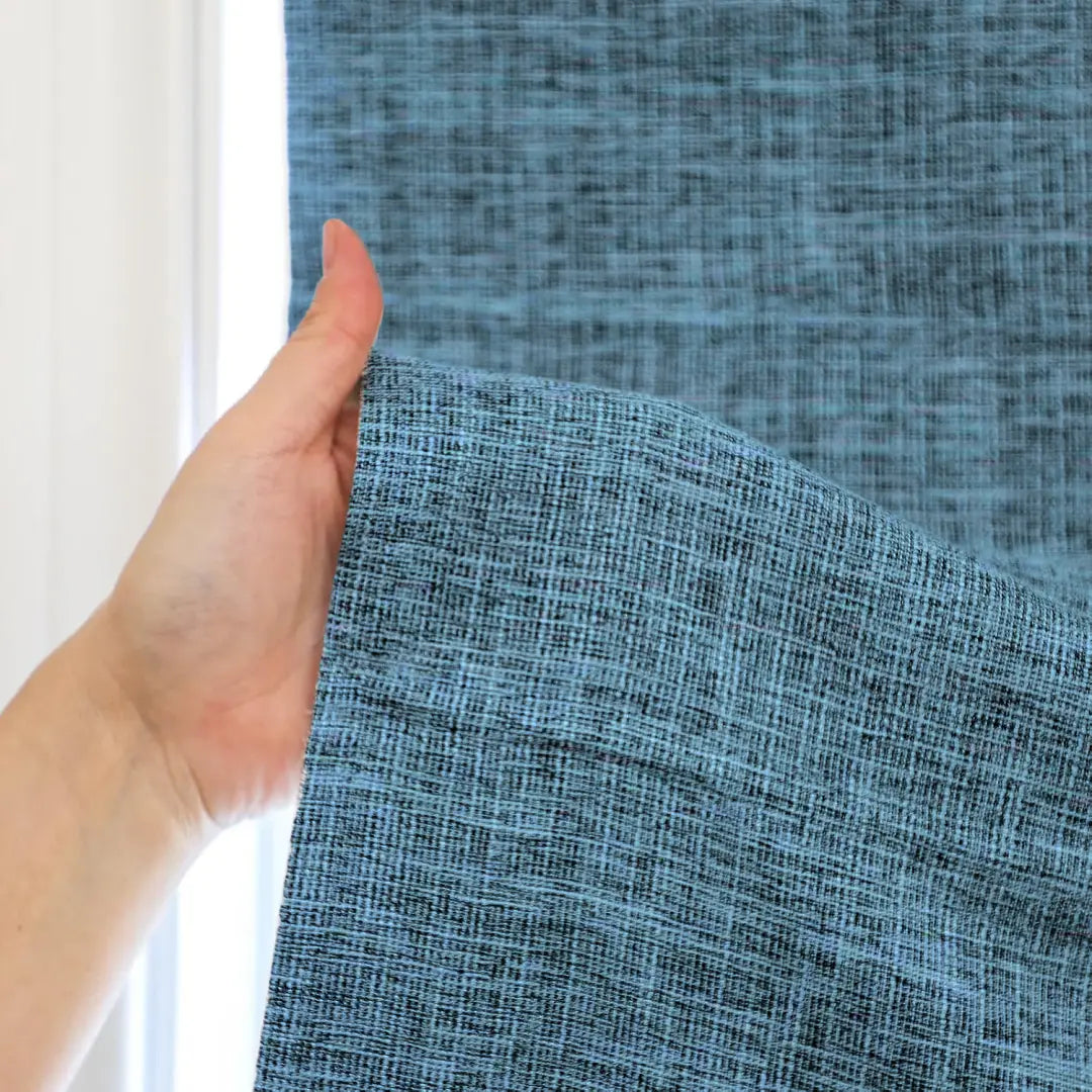 Custom 100% Blackout  NanoBamboo Linen Roman Shades