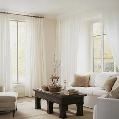 Sheer Voile Curtains | Elegant Light-Diffusing Window Drapes