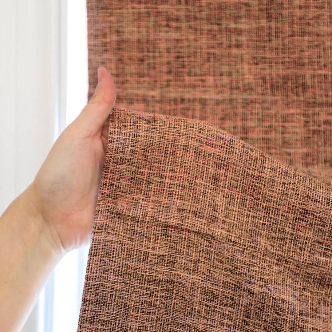 Custom 100% Blackout  NanoBamboo Linen Roman Shades