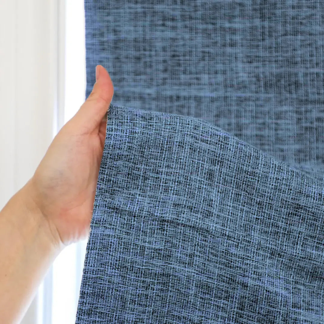 Custom 100% Blackout  NanoBamboo Linen Roman Shades