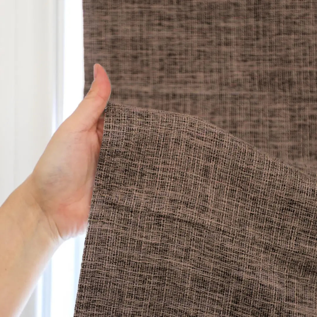 Custom 100% Blackout  NanoBamboo Linen Roman Shades