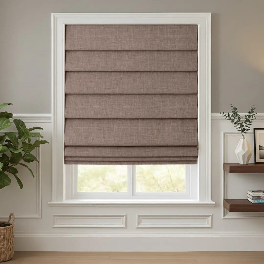 Costom Roman Shades Rose Beige 302-15