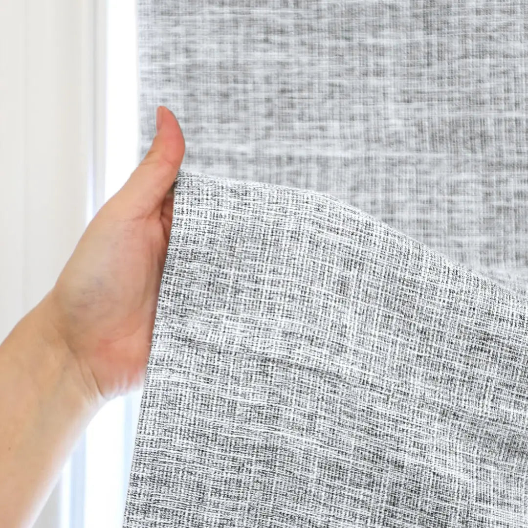 Custom 100% Blackout  NanoBamboo Linen Roman Shades