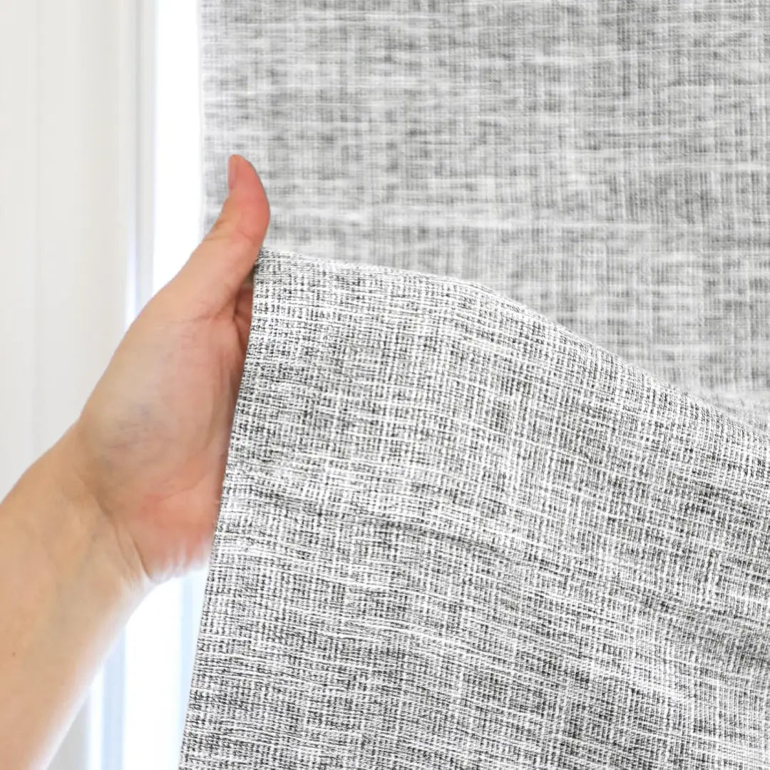 Custom 100% Blackout  NanoBamboo Linen Roman Shades