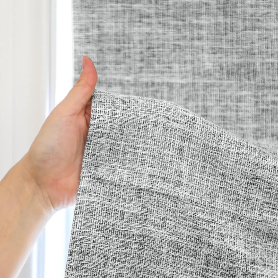 Custom 100% Blackout  NanoBamboo Linen Roman Shades