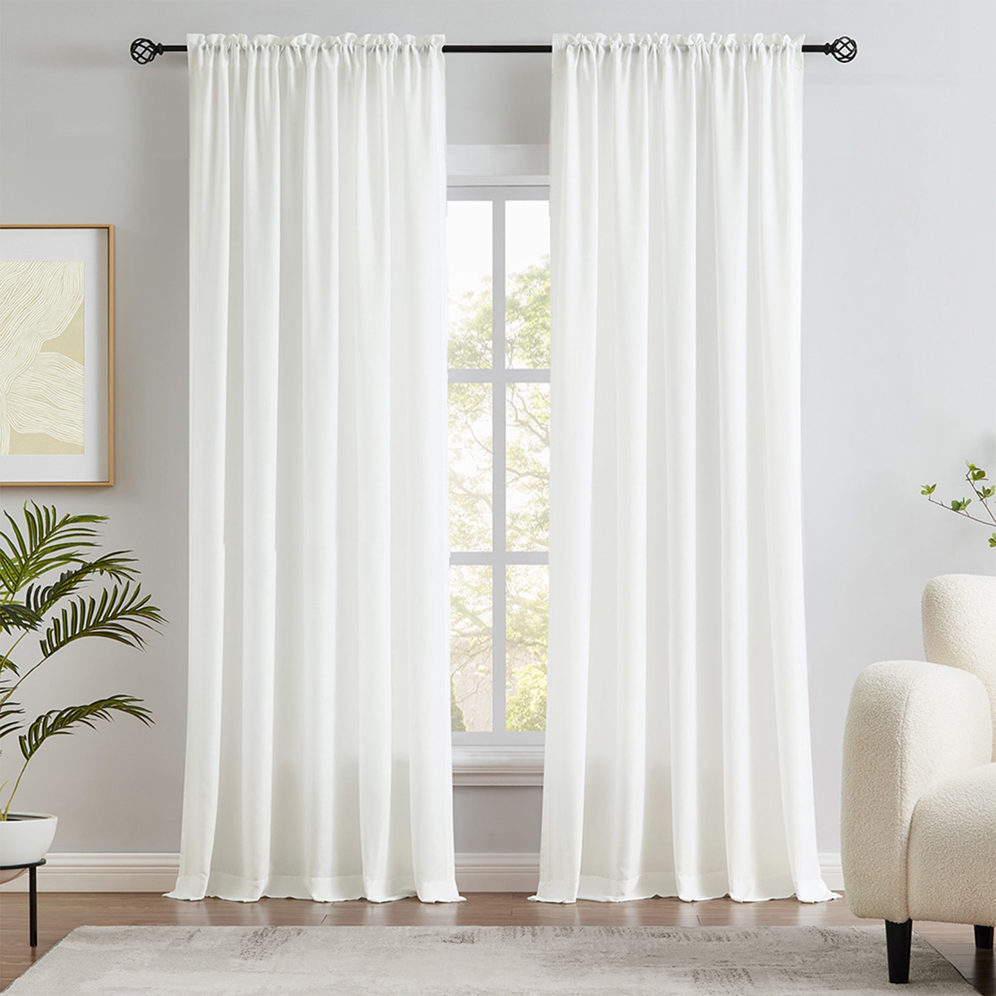 Custom Velvety Semi Sheer Curtains