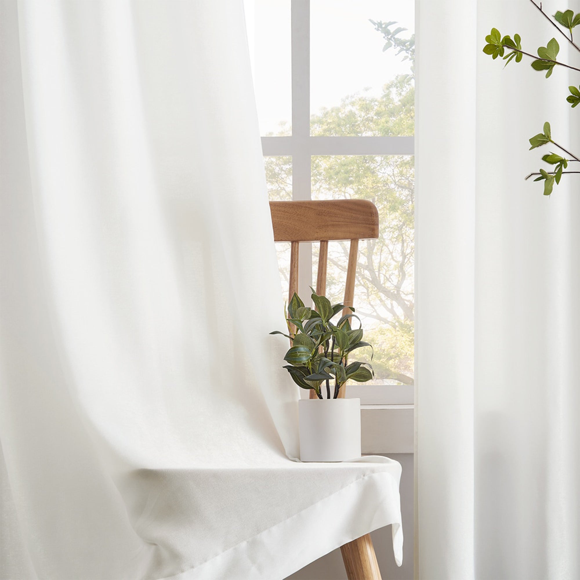 Custom Velvety Semi Sheer Curtains