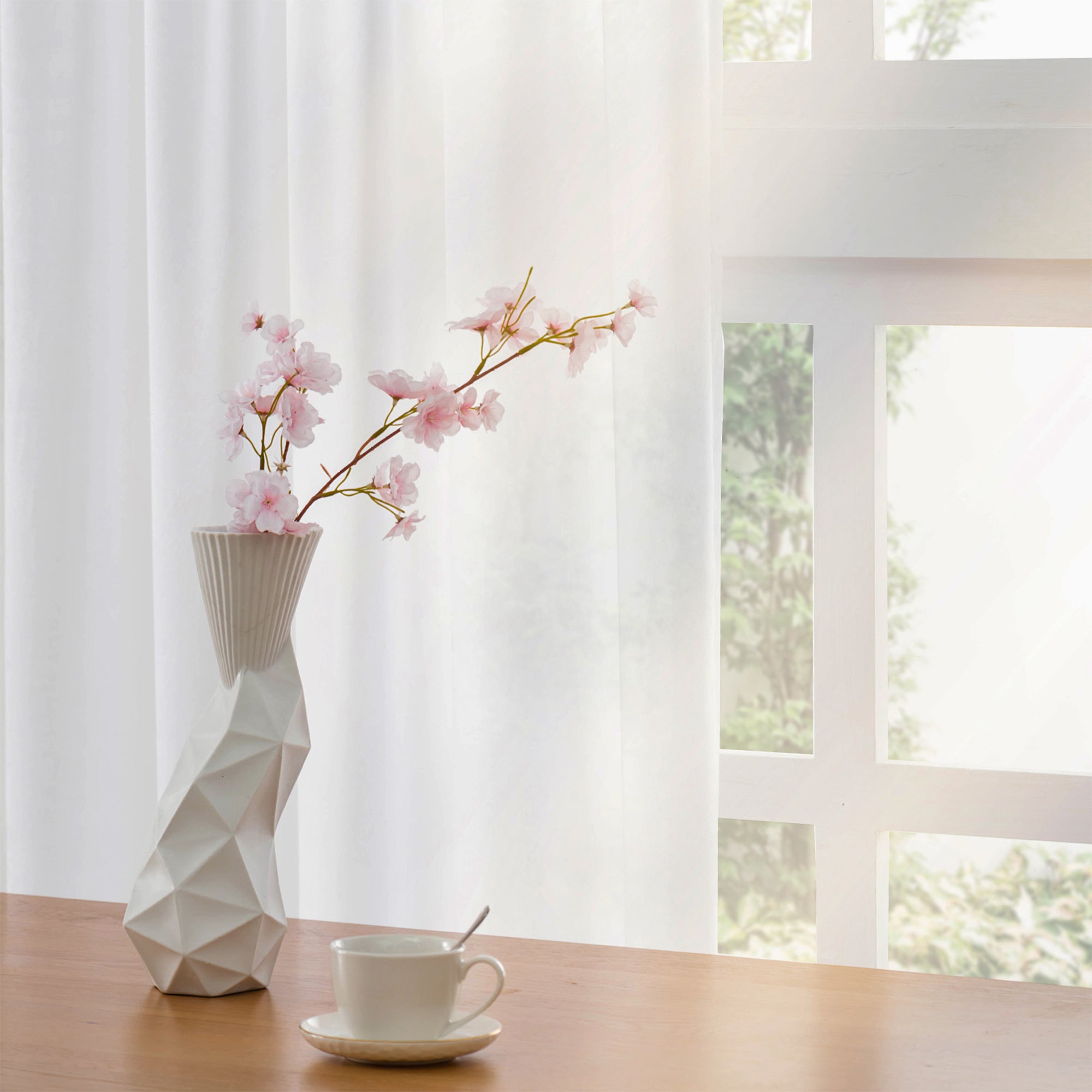 Custom Velvety Semi Sheer Curtains